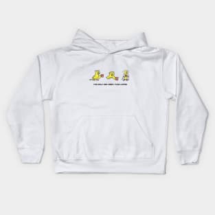 The Early Bird Needs More Coffee Kids Hoodie